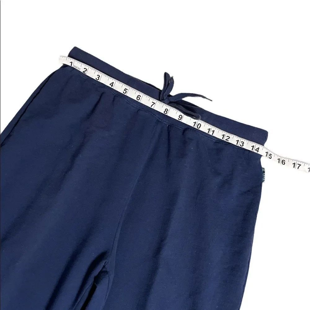 Blue Drawstring Sweat Pants - Straight leg - Picture 5 of 6